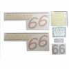 Oliver 66 Tractor Decal Set, Oliver 66 Standard, Red, Vinyl