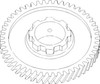 Allis Chalmers D10 Gear, 1st, Pinion Shaft