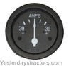 Ford 740 Ammeter, Black, Flat Bezel