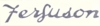 Massey Ferguson Super 90 Ferguson Script Decal