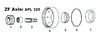 John Deere 2355 Axle Drive Shaft