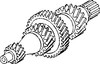 John Deere 1020 Transmission Drive Shaft