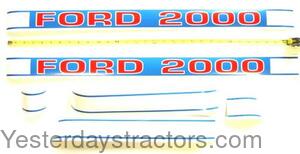 Ford 2000 Decal Set R0507