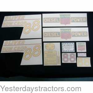 Oliver 88 Oliver 88 Row Crop Decal Set 102825