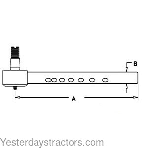 Massey Ferguson 235 Drag Link Rod 1043487M91