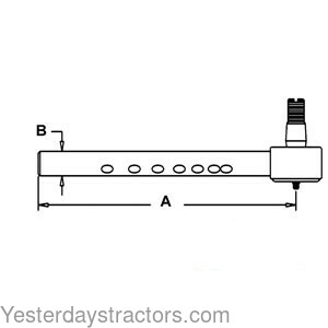 Massey Ferguson 235 Drag Link Rod 1043491M91