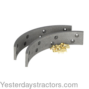 Allis Chalmers D21 Brake Shoe Linings with Rivets BLKAD17