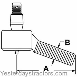Massey Ferguson 235 Drag Link End Left and Right Side 1056235M91