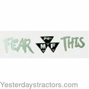 Massey Ferguson 235 inchFEAR THIS inch Decal 116974