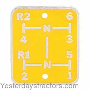 Oliver 77 Shift Pattern Plate 126676