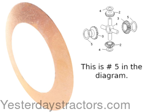 Massey Ferguson Super 90 Differential Planetary Thrust Washer 181247M1