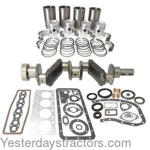 Massey Ferguson 204 Major Overhaul Kit with CRANKSHAFT EKMC132