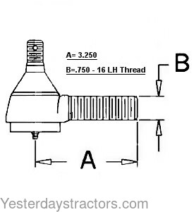 Ford 800 Drag Link End 309523