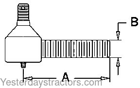 Ford 2000 Drag Link End 309591