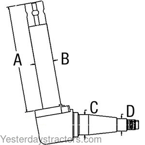 Ford 4830 Spindle - LH 5166111