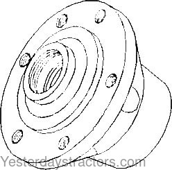 Massey Ferguson 175 Wheel Hub 519276M91