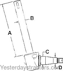 Massey Ferguson 235 Spindle 674386M93
