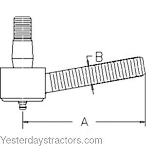 Massey Ferguson 40B Tie Rod End (RH) 674393M91