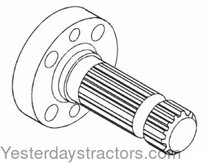 Massey Ferguson 1100 PTO Stub Shaft 677496