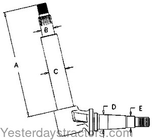 Case 930 Front Spindle A57441