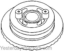 John Deere 4010 Crankshaft Dampener Pulley AR58172