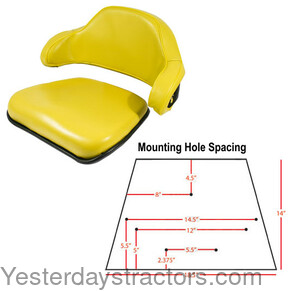 John Deere 1020 Seat Cushion Set AR65448-6