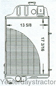 John Deere 1020 Radiator AT20849