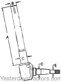 Ford 2000 Spindle C5NN3105U