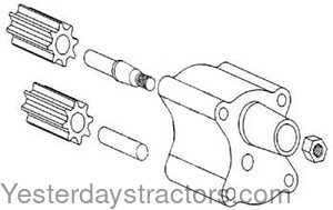 John Deere 1020 Oil Pump RE35685