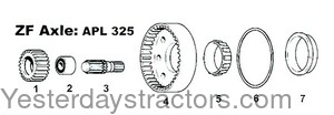 John Deere 2355 Axle Drive Shaft S.07701