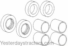Massey Ferguson 150 Spindle Bushing\Bearing\Seal Kit SBBSKIT02