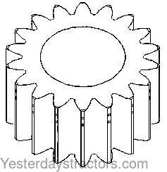 John Deere 1020 Pinion Gear T21547