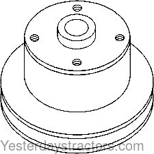 John Deere 1020 Water Pump Pulley T23628