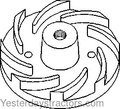 John Deere 1020 Water Pump Impellor T30897